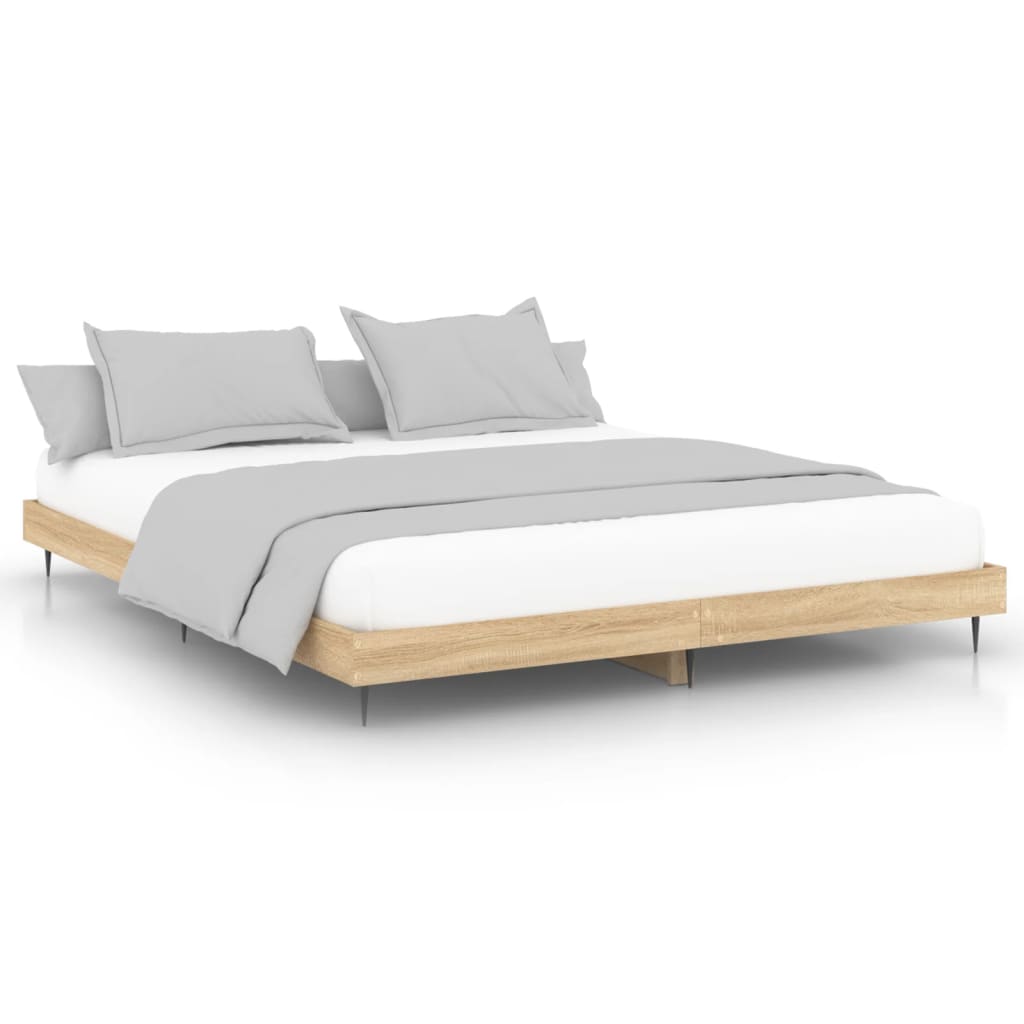 sengestel uden madras 180x200 cm konstrueret træ sonoma-eg
