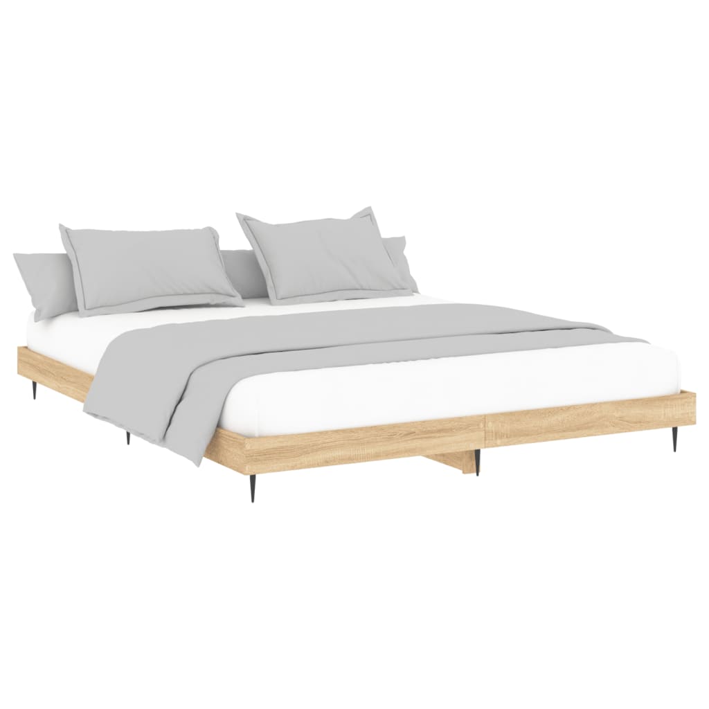 sengestel uden madras 180x200 cm konstrueret træ sonoma-eg