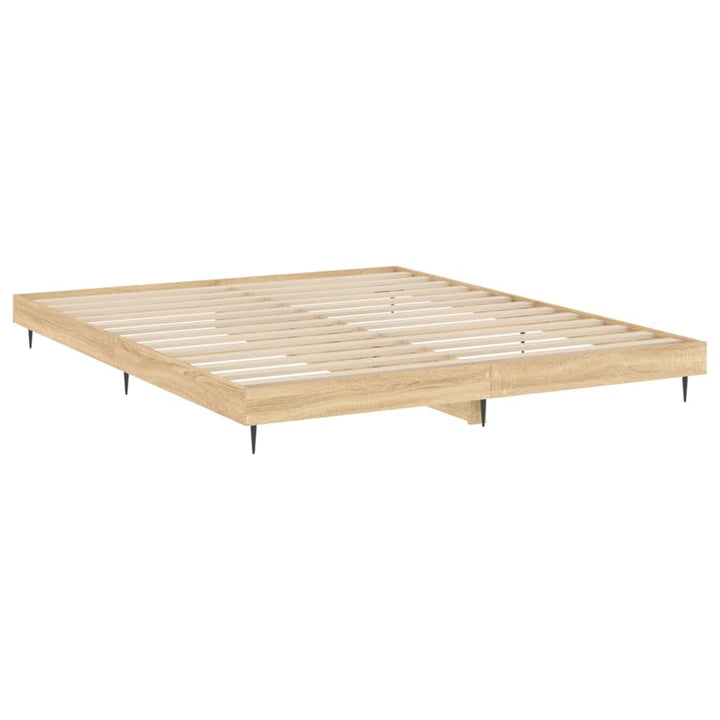 sengestel uden madras 180x200 cm konstrueret træ sonoma-eg