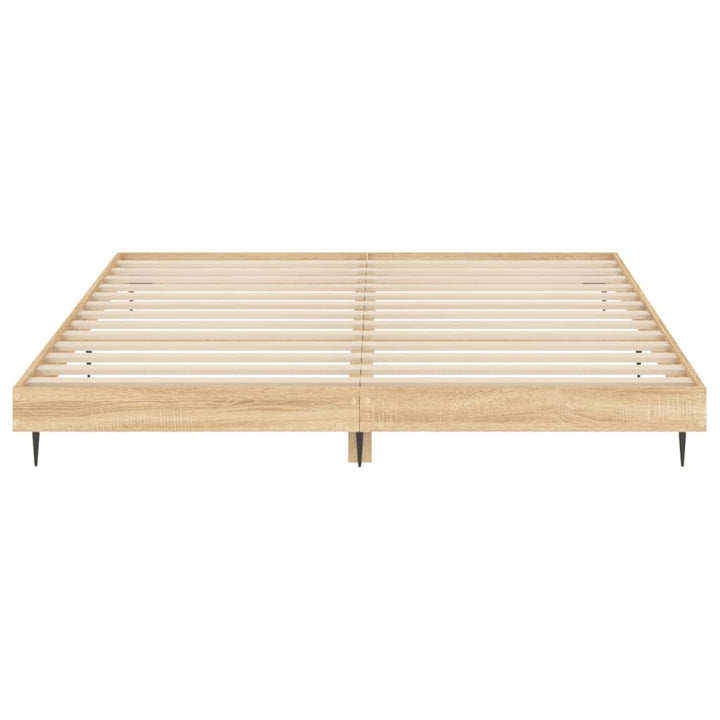 sengeramme 140x200 cm uden madras konstrueret træ sonoma-eg