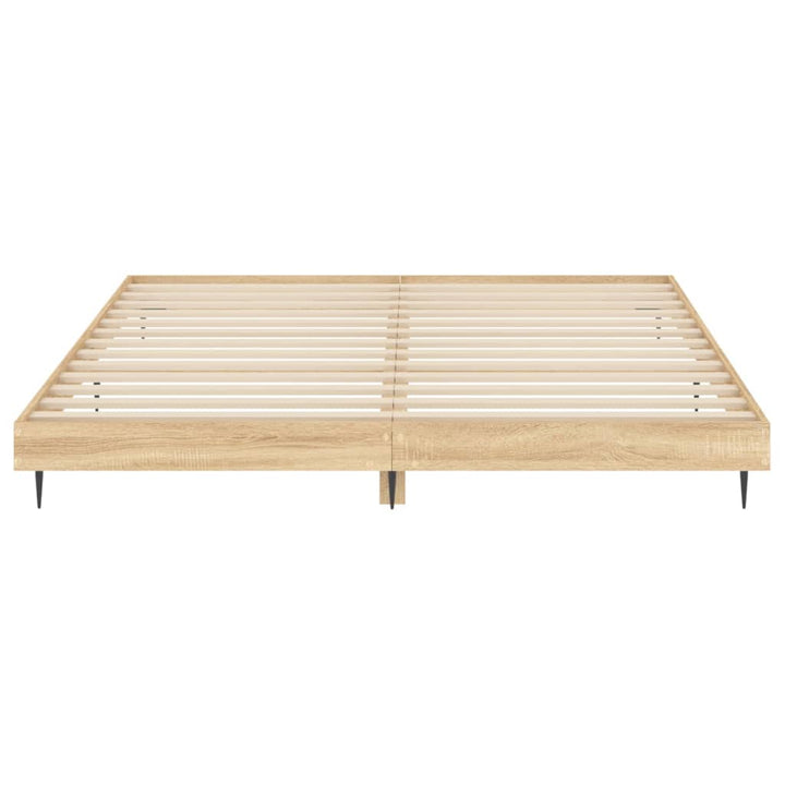 sengeramme 120x200 cm uden madras konstrueret træ sonoma-eg
