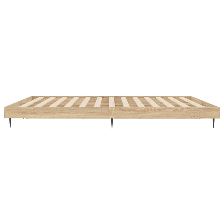 sengeramme 120x200 cm uden madras konstrueret træ sonoma-eg
