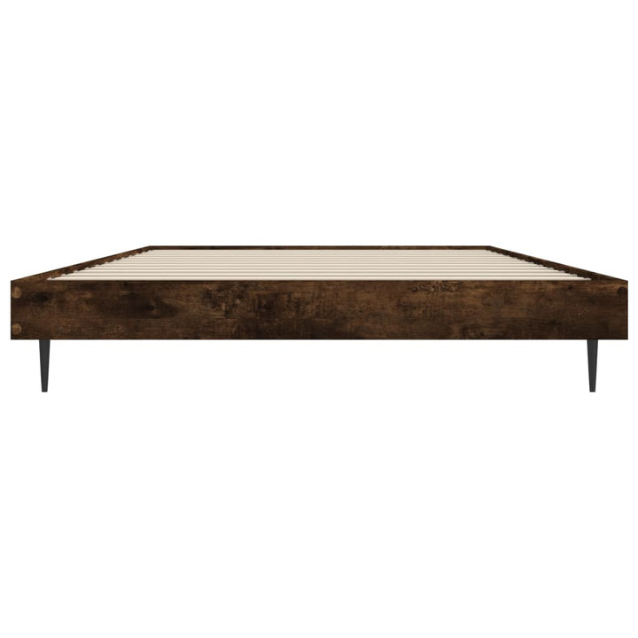 sengeramme 100x200 cm uden madras konstrueret træ røget eg