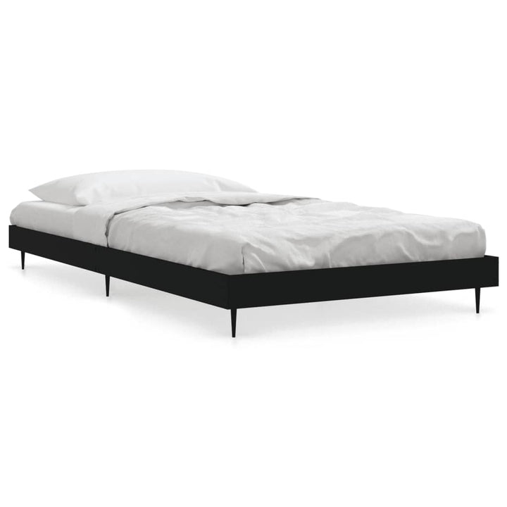 sengeramme 90x200 cm konstrueret træ sort