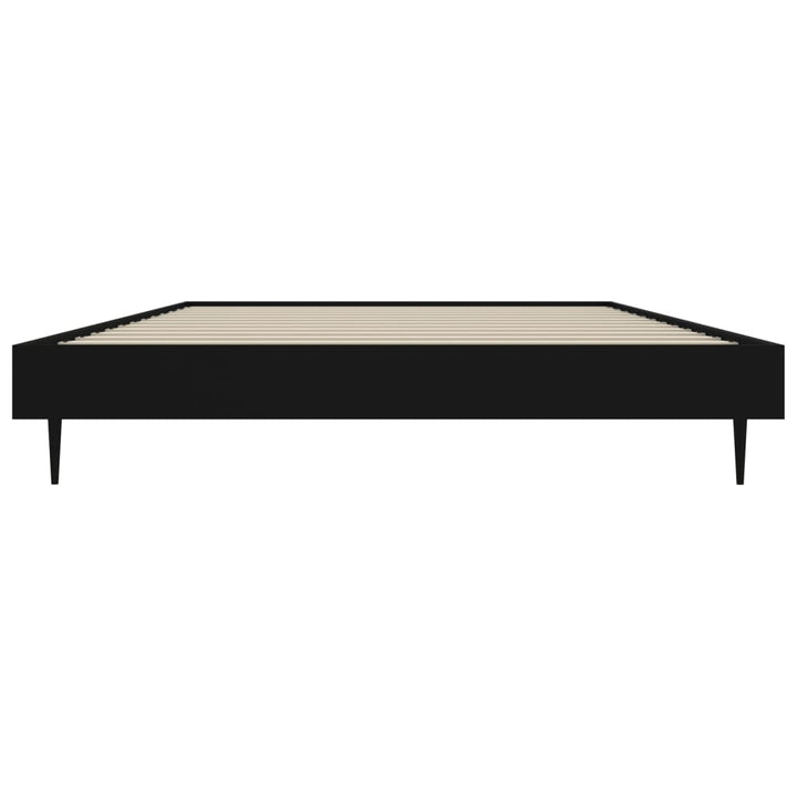 sengeramme 90x200 cm konstrueret træ sort