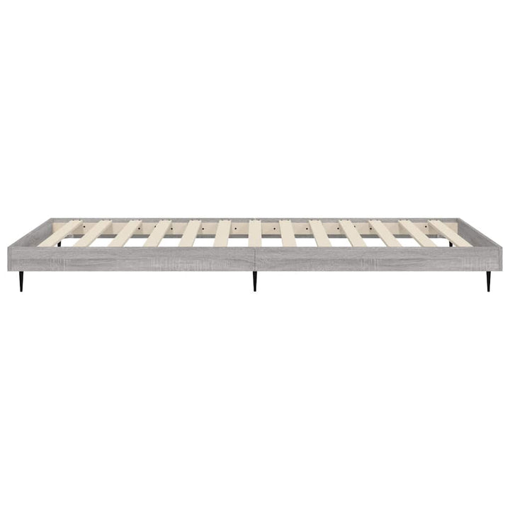 sengeramme 90x200 cm konstrueret træ grå sonoma-eg