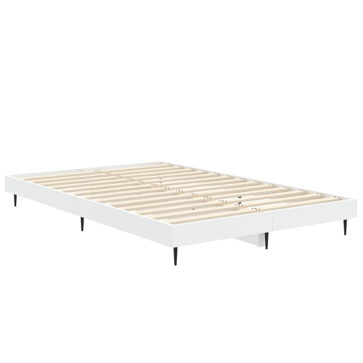 sengestel 120x190 cm konstrueret træ hvid