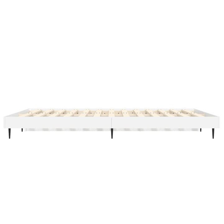 sengestel 120x190 cm konstrueret træ hvid