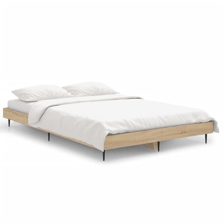 sengeramme 120x190 cm uden madras konstrueret træ sonoma-eg