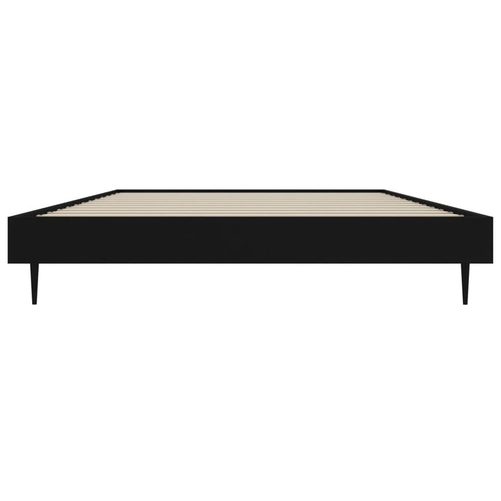 sengeramme 90x190 cm konstrueret træ sort