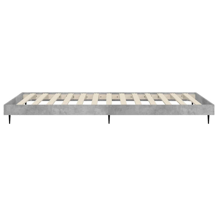 sengeramme 90x190 cm konstrueret træ betongrå