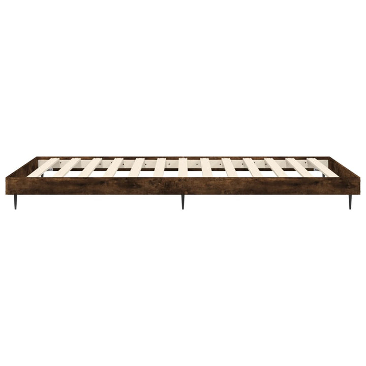 sengeramme 90x190 cm uden madras konstrueret træ røget eg