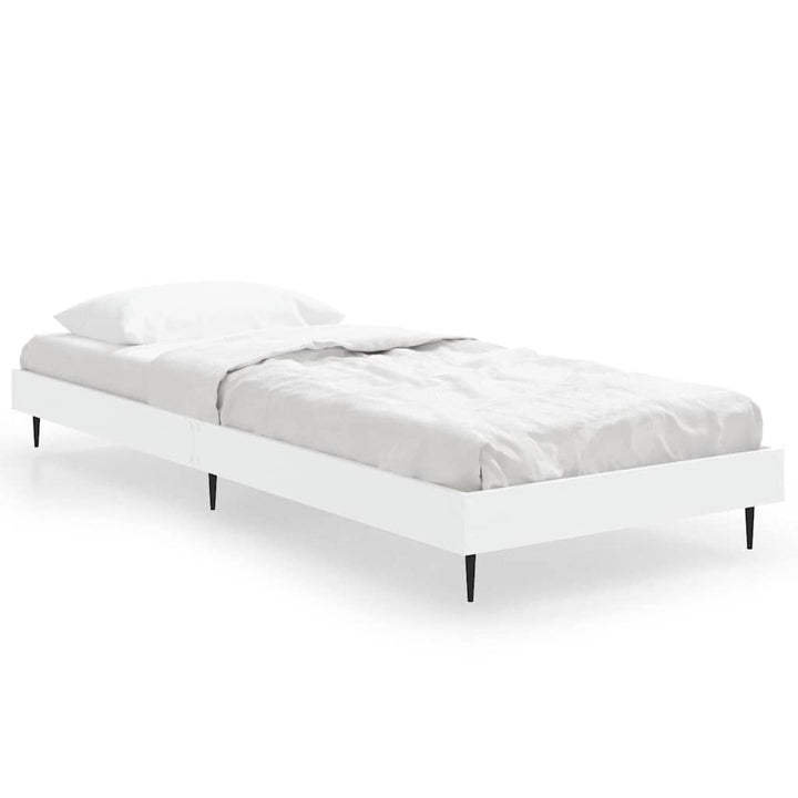 sengeramme 75x190 cm konstrueret træ hvid
