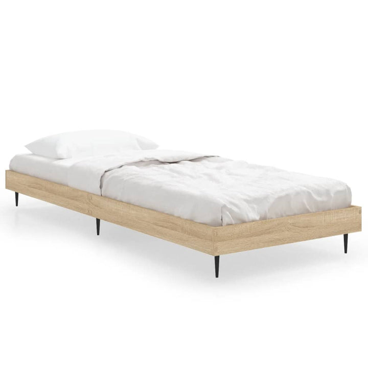 sengeramme 75x190 cm uden madras konstrueret træ sonoma-eg