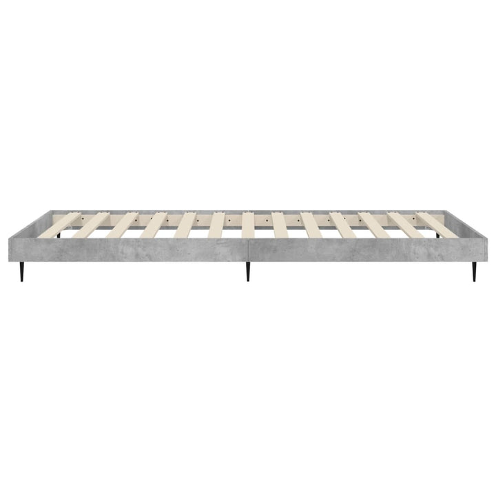 sengeramme 75x190 cm konstrueret træ betongrå