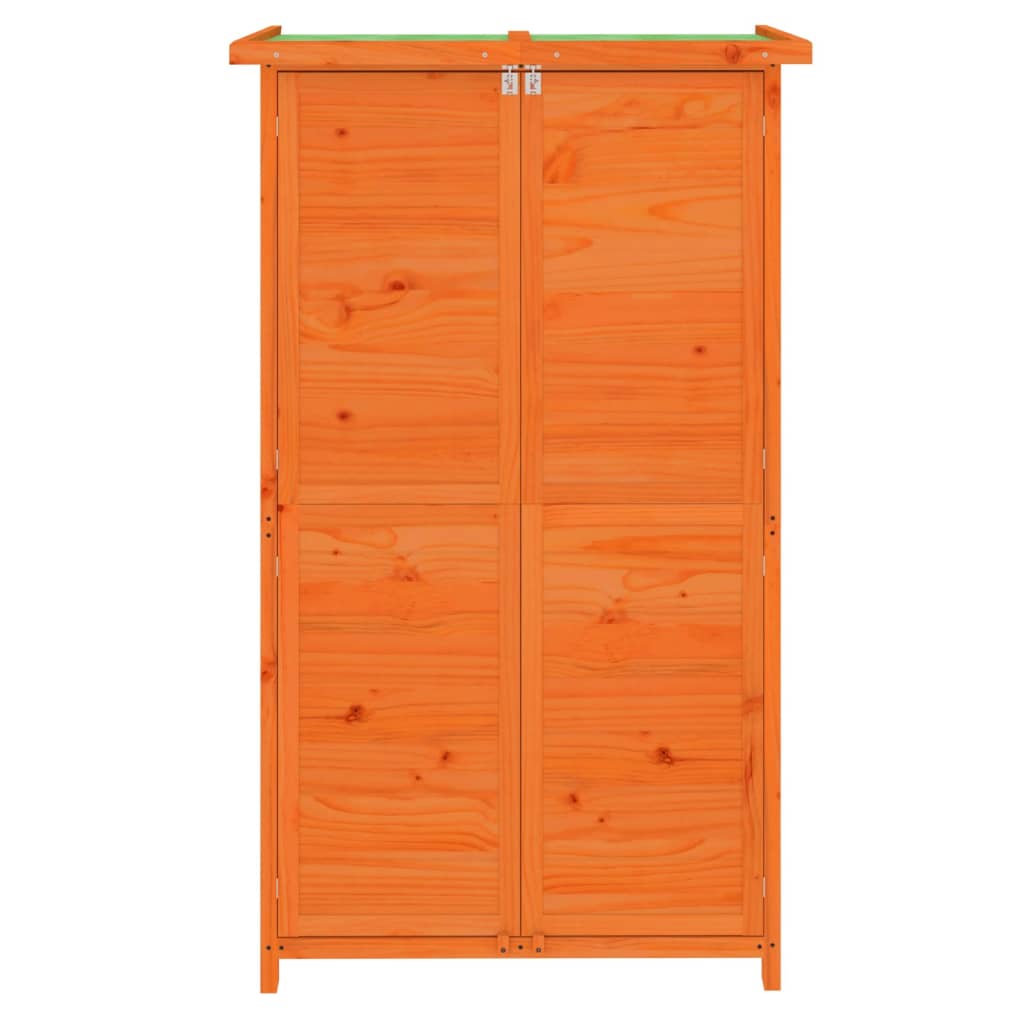 redskabsskur til haven 83x57x140 cm massivt fyrretræ