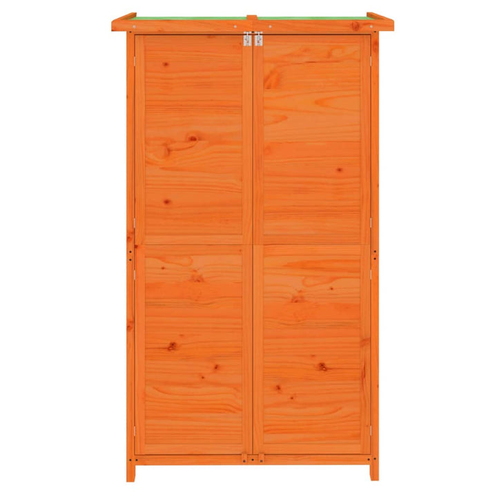redskabsskur til haven 83x57x140 cm massivt fyrretræ