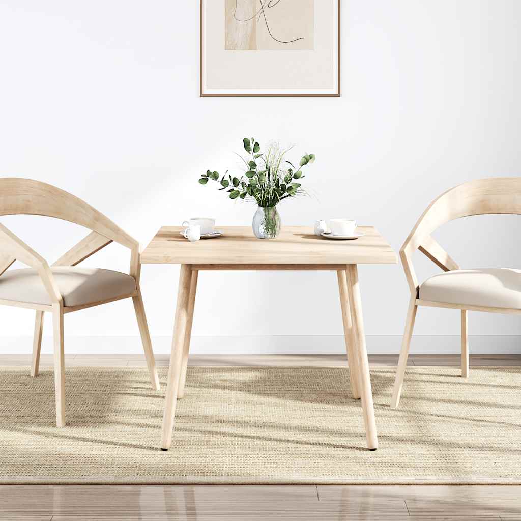 bordplade 70x70x2,5 cm massivt træ firkantet fyrretræ