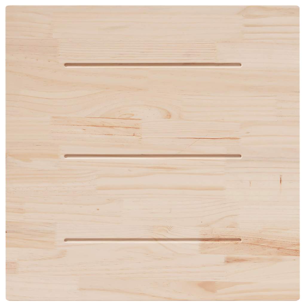 bordplade 90x90x2,5 cm firkantet massivt fyrretræ