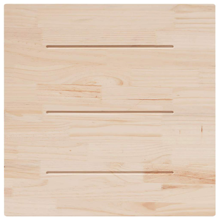 bordplade 90x90x2,5 cm firkantet massivt fyrretræ