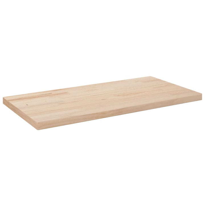 bordplade 80x40x2,5 cm rektangulær massivt fyrretræ