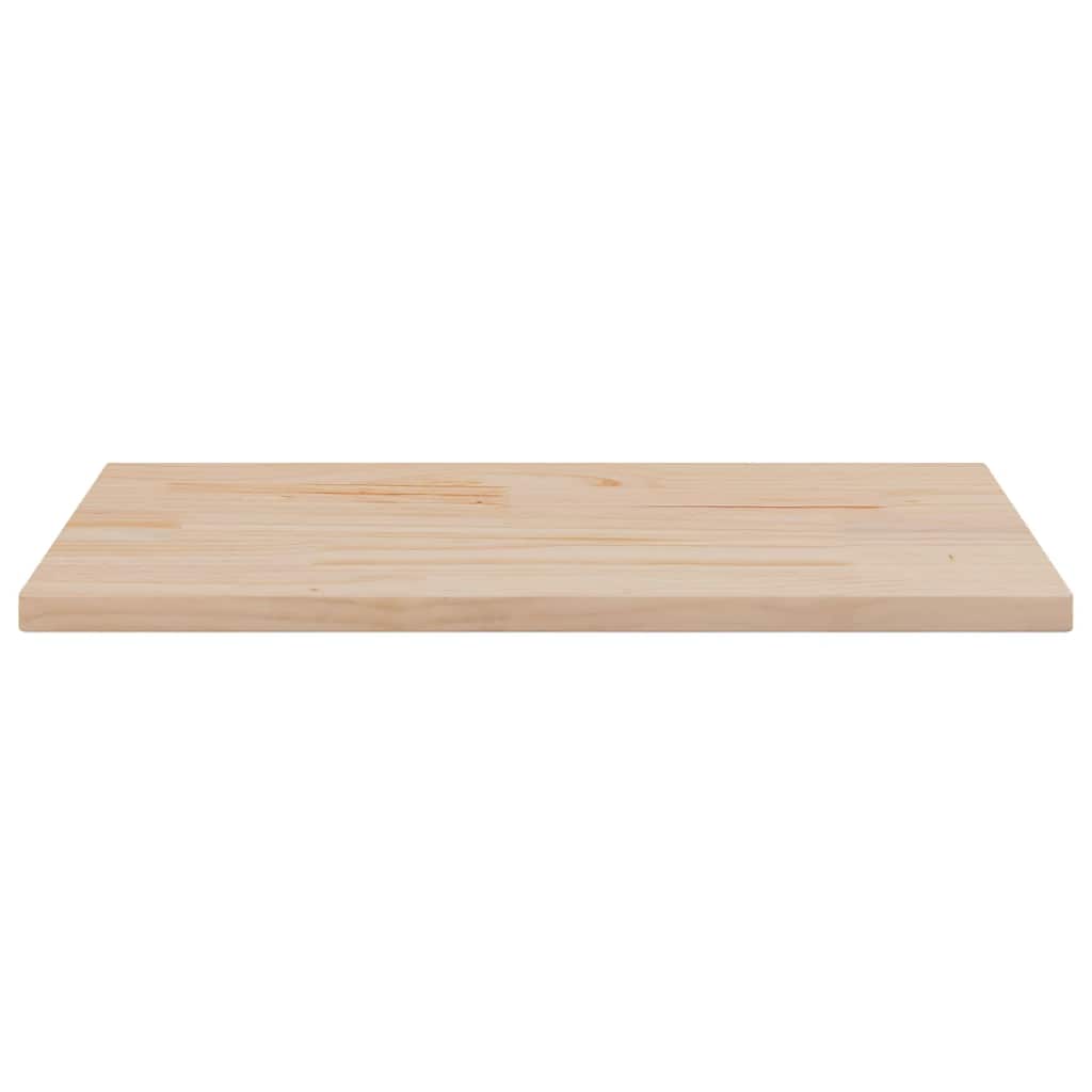 bordplade 80x40x2,5 cm rektangulær massivt fyrretræ