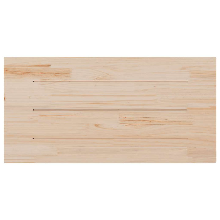 bordplade 100x50x2,5 cm rektangulær massivt fyrretræ
