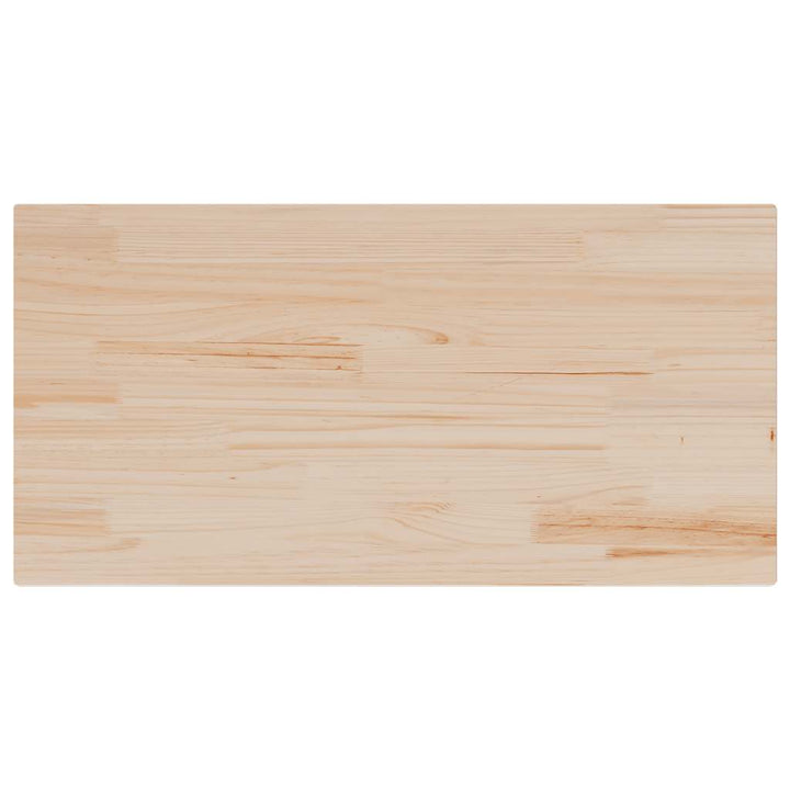 bordplade 100x50x2,5 cm rektangulær massivt fyrretræ