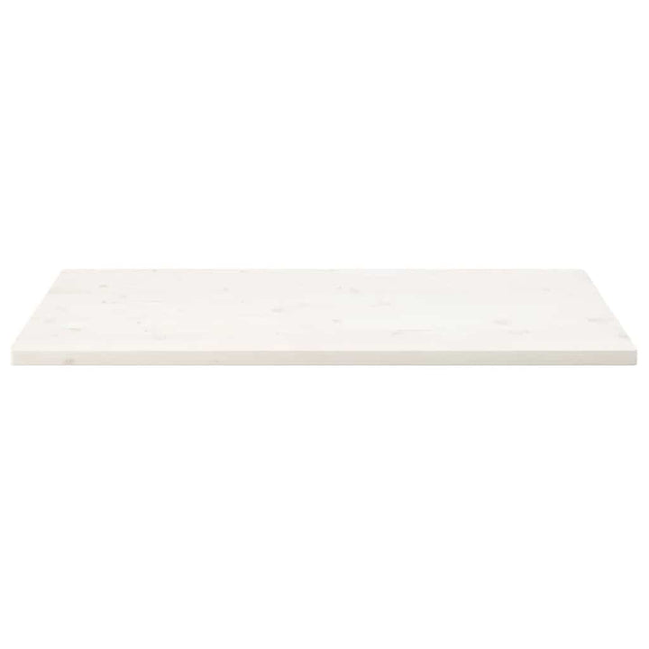 bordplade 110x60x2,5 cm rektangulært massivt fyrretræ hvid