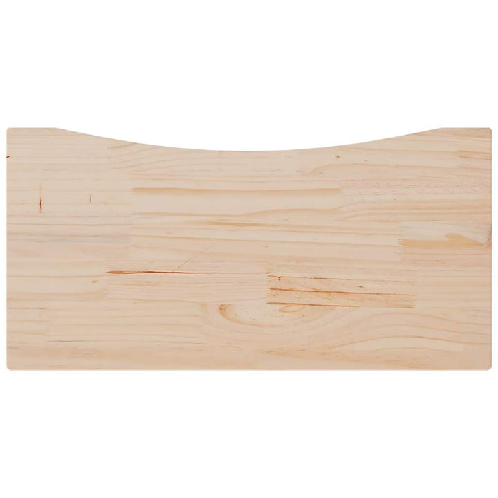 skrivebordsplade 80x40x2,5 cm massivt fyrretræ