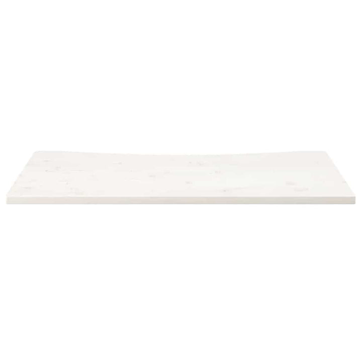 skrivebordsplade 100x50x2,5 cm massivt fyrretræ hvid