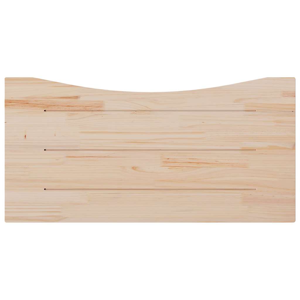 skrivebordsplade 110x55x2,5 cm massivt fyrretræ