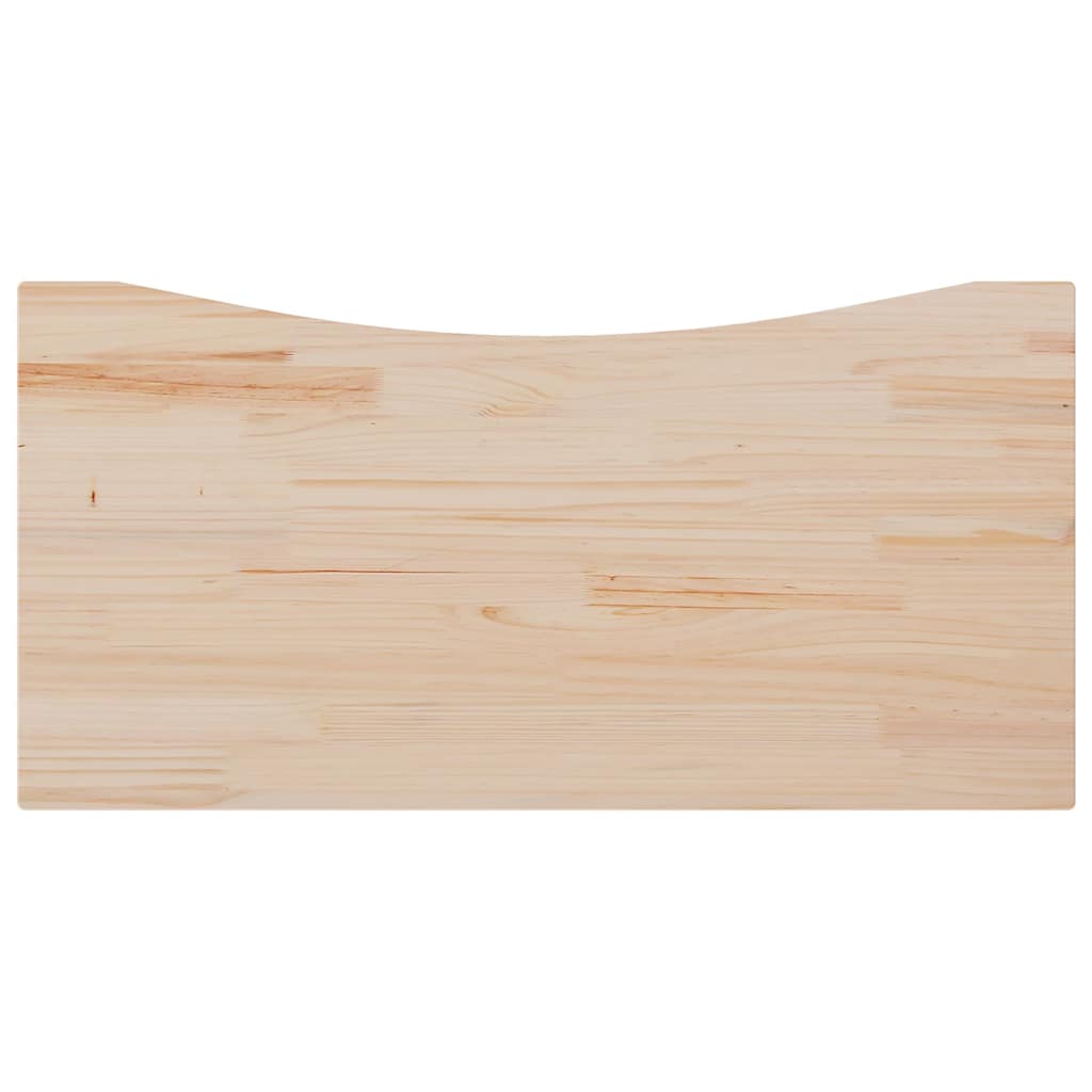 skrivebordsplade 110x55x2,5 cm massivt fyrretræ