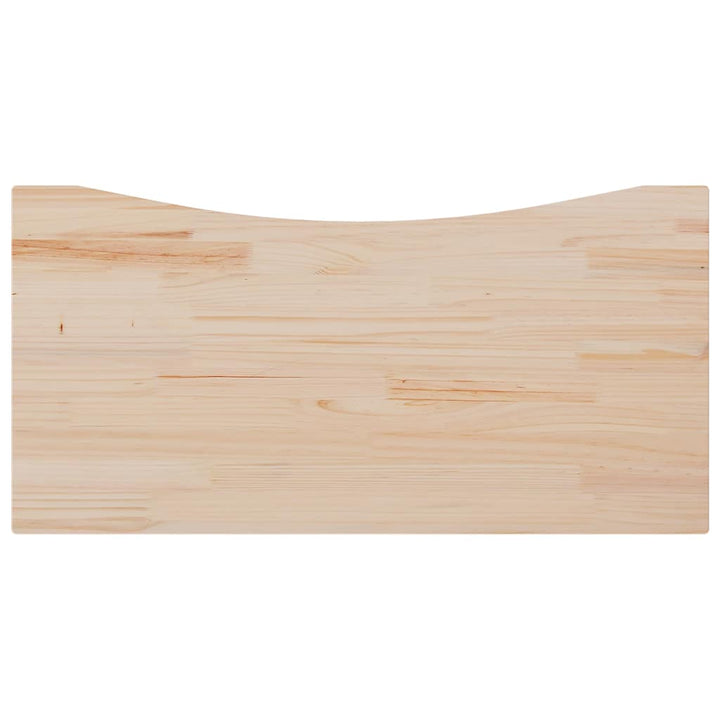 skrivebordsplade 110x55x2,5 cm massivt fyrretræ
