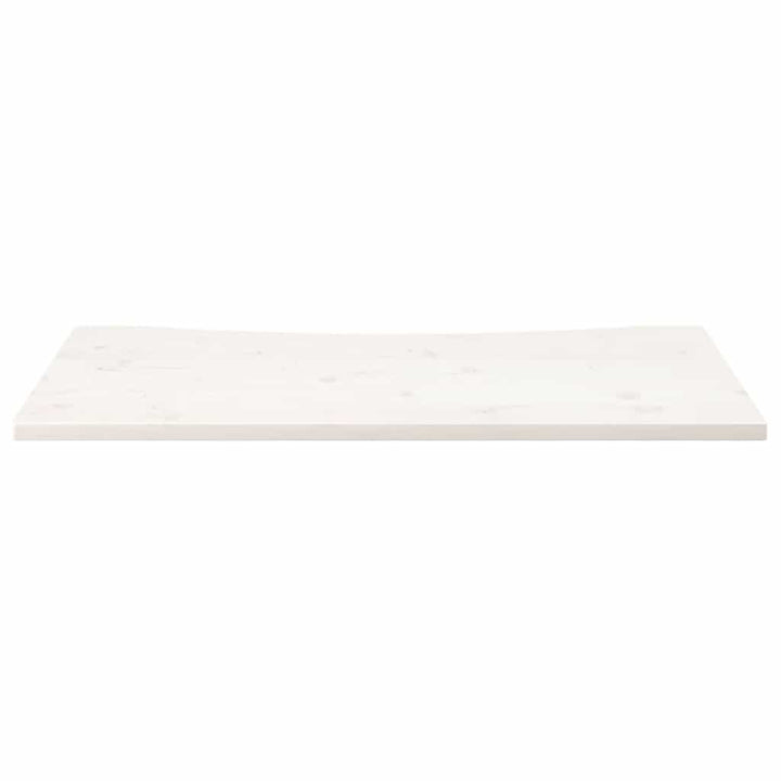 skrivebordsplade 110x55x2,5 cm massivt fyrretræ hvid