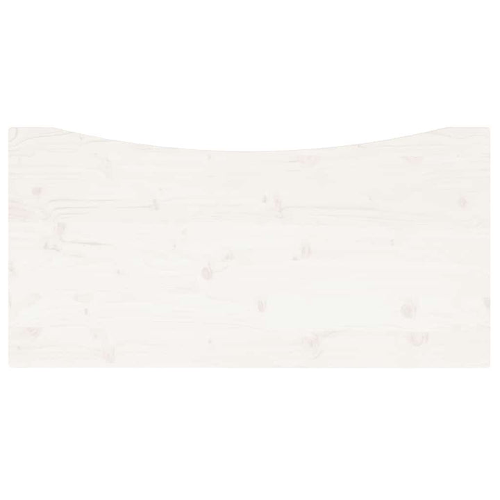 skrivebordsplade 110x60x2,5 cm massivt fyrretræ hvid
