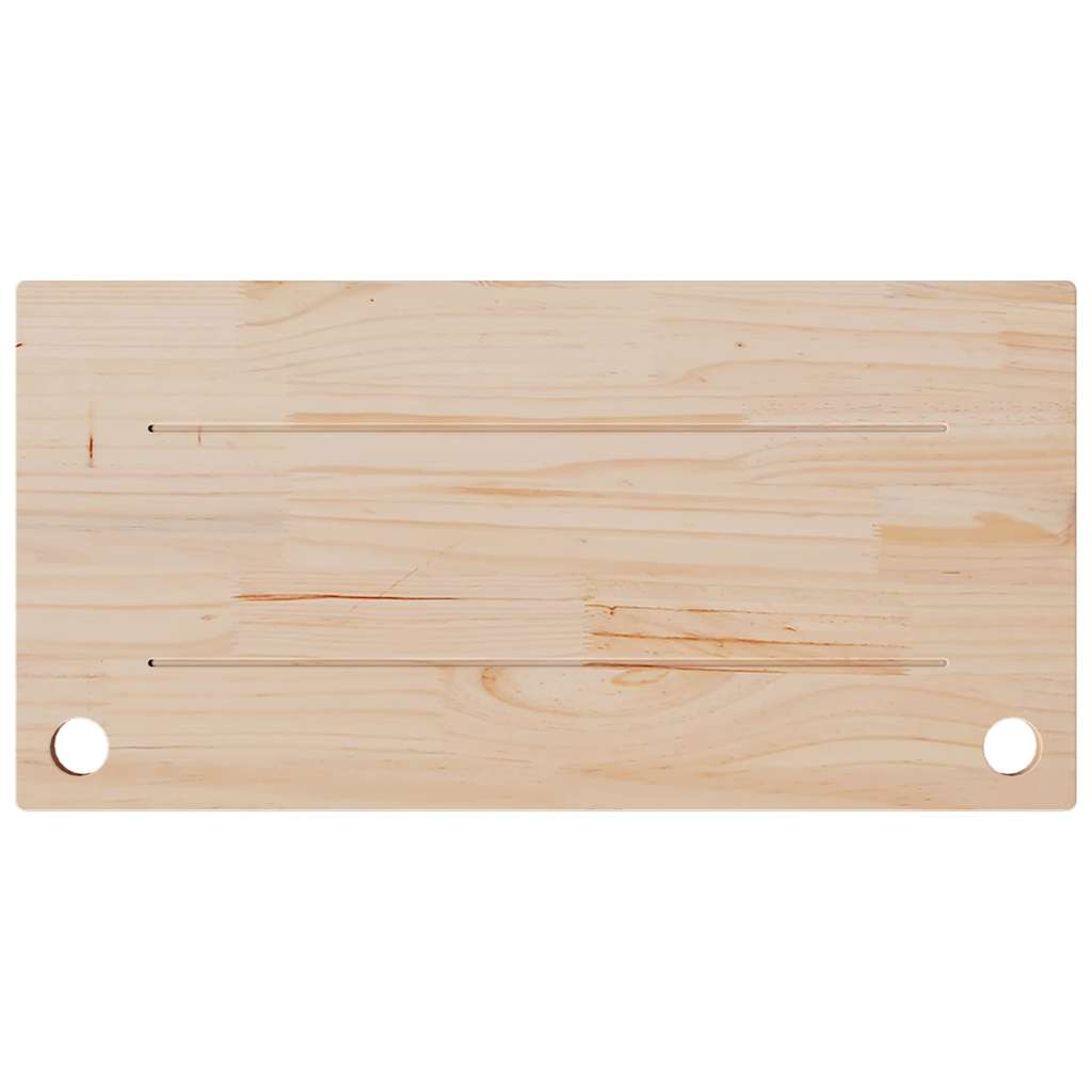 skrivebordsplade 80x40x2,5 cm massivt fyrretræ