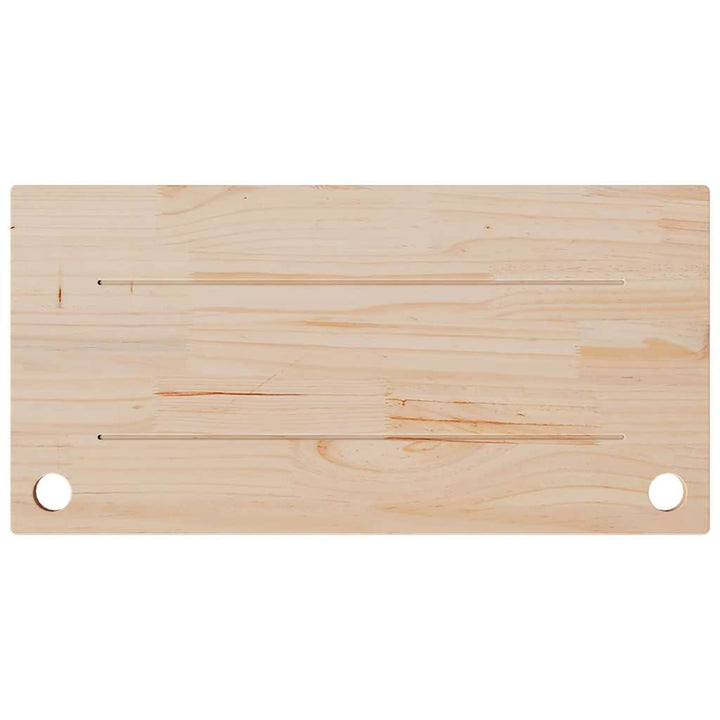 skrivebordsplade 80x40x2,5 cm massivt fyrretræ