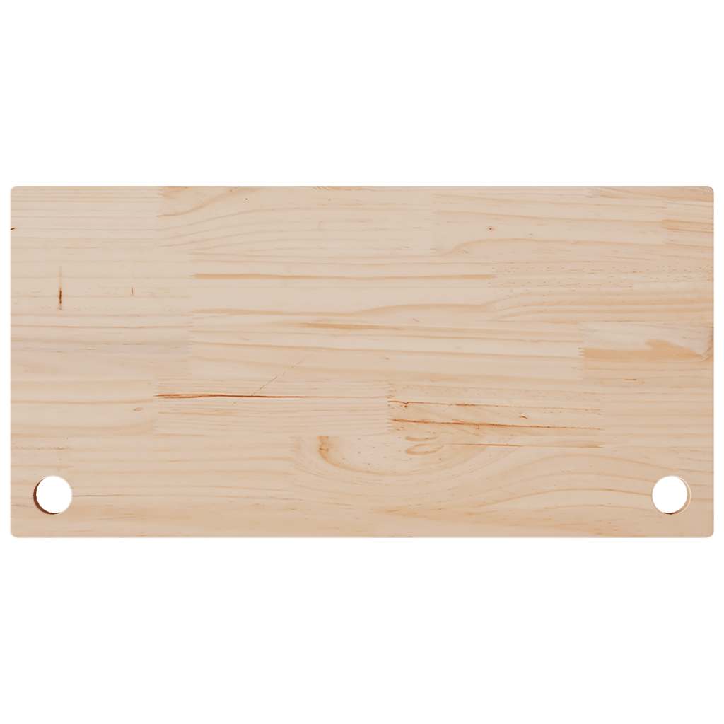 skrivebordsplade 80x40x2,5 cm massivt fyrretræ
