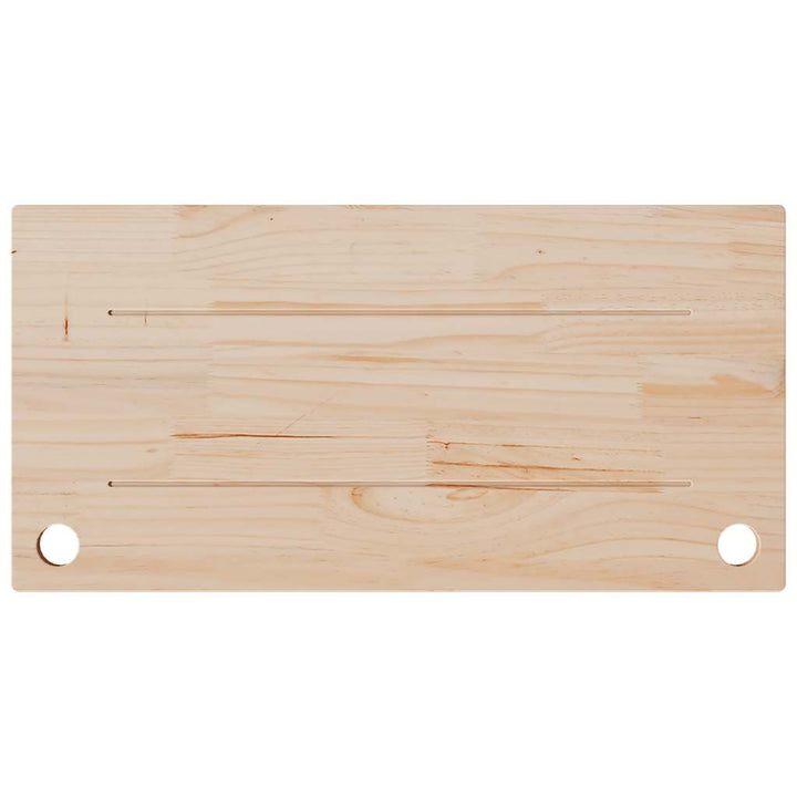 skrivebordsplade 80x40x2,5 cm massivt fyrretræ hvid