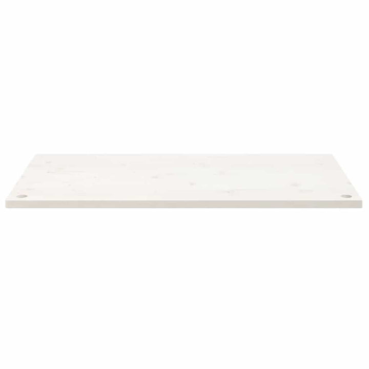 skrivebordsplade 100x50x2,5 cm massivt fyrretræ hvid