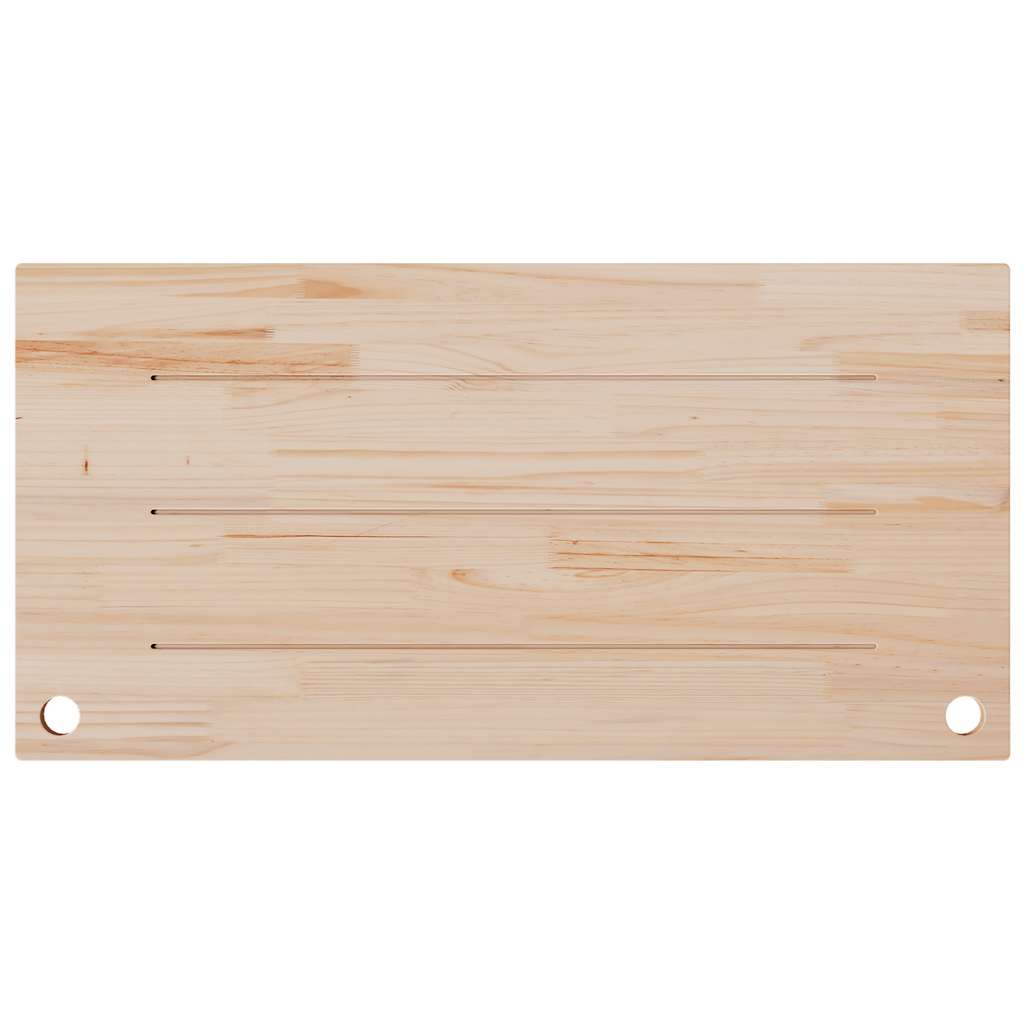 skrivebordsplade 110x55x2,5 cm massivt fyrretræ