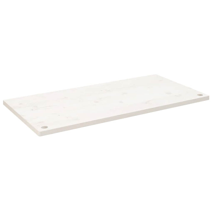 skrivebordsplade 110x55x2,5 cm massivt fyrretræ hvid