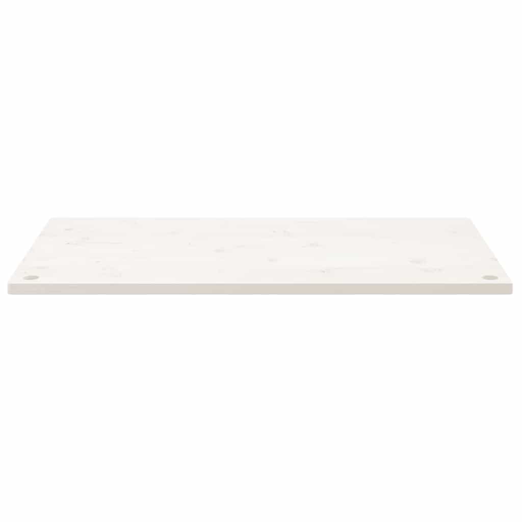 skrivebordsplade 110x55x2,5 cm massivt fyrretræ hvid