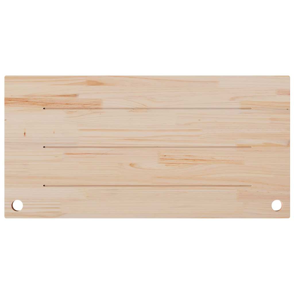 skrivebordsplade 110x55x2,5 cm massivt fyrretræ hvid