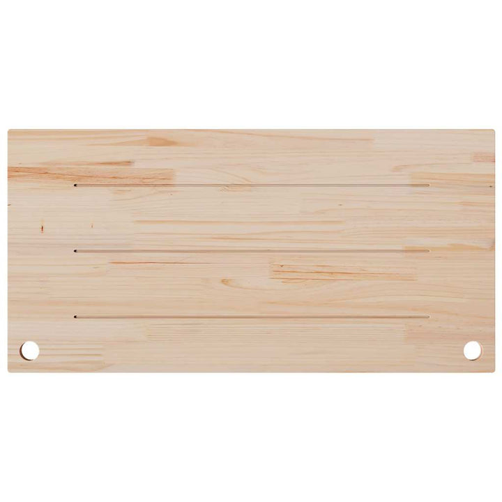 skrivebordsplade 110x55x2,5 cm massivt fyrretræ hvid