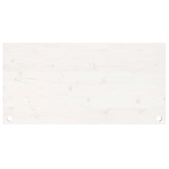 skrivebordsplade 110x55x2,5 cm massivt fyrretræ hvid