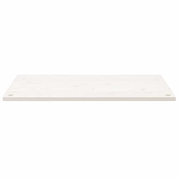 skrivebordsplade 100x60x2,5 cm massivt fyrretræ hvid