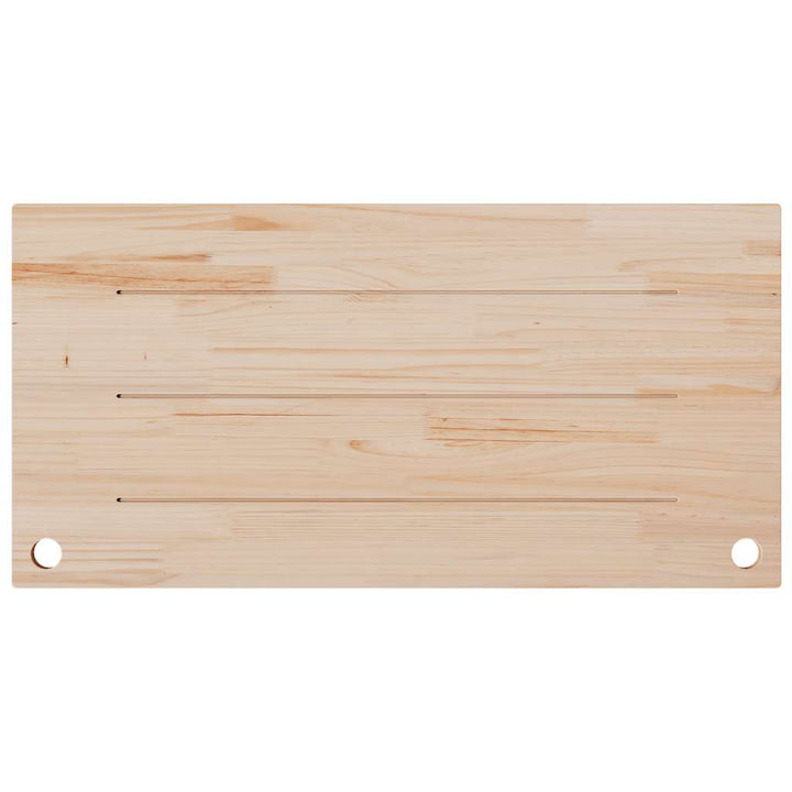 skrivebordsplade 100x60x2,5 cm massivt fyrretræ hvid
