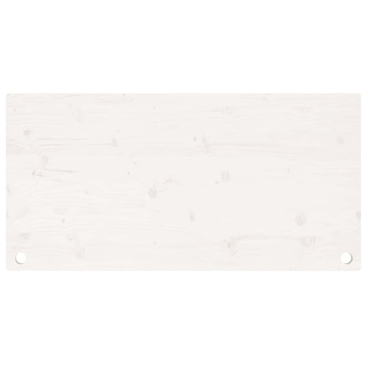 skrivebordsplade 100x60x2,5 cm massivt fyrretræ hvid